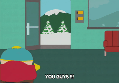 happy,eric cartman,running,going out