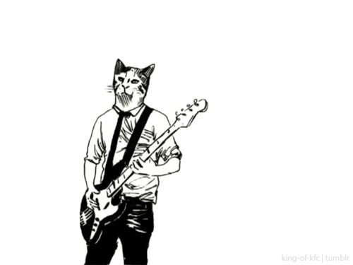guitar,art,music,cat