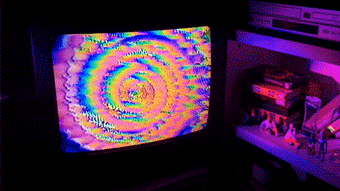 aesthetic,90s,holographic,neon,psychedelic,spiral,television,80s,3d,glitch,trippy,retro,rainbow,vaporwave,portal,the current sea,sarah zucker,thecurrentseala,vortex,iridescent,neon rainbow,artist