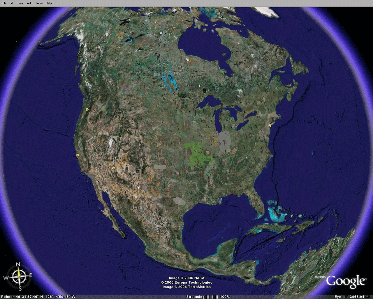 Карта земли со спутника в реальном времени
