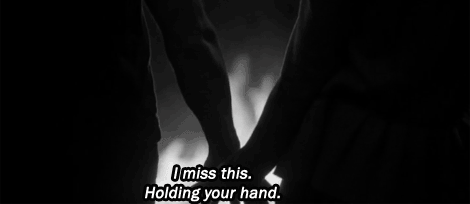 holding hands