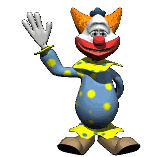 clown,bye,transparent