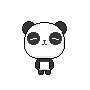kawaii,panda,pixel,transparent,sleeping,sprite,cuteness,cute graphics,adorable