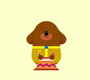 duggee,outfit,blanket,hey duggee,happy,dog,fashion,cape,poncho