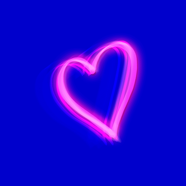 love,heart,neon,blue,i love you,pink,love you,denyse mitterhofer,doodle,love ya,luv,luv u,i luv u,i love ya