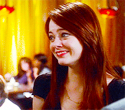 nervous,laughing,wow,emma stone,crazy stupid love