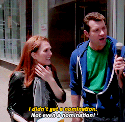 s,julianne moore,billy eichner,billy on the street,jmooreedit,julianne on bots is the best thing that ever happened to me