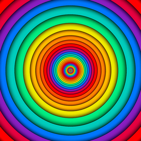 rainbow,looney tunes,psychedelic,colorful,cartoon,hypnosis,circle,hypnotic,circles,strobe,color,trance,rgb,psychedelia,daffy duck,o,onion skin,vortex,oh,thats all folks,cycling,bugs bunny,circular,multicolor