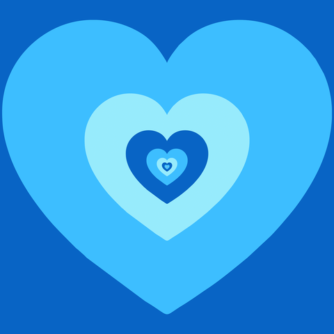 Сердце синий голубой гифка.