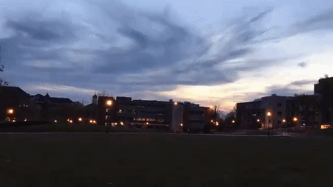 sunset,campus,university of dayton,college campus