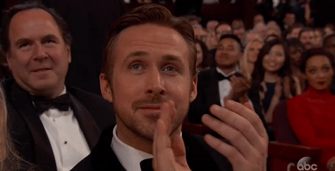 clapping,applause,oscars,ryan gosling,clap,oscars 2017,academy awards 2017,academy awards