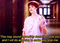 molly ringwald,movies,love,pretty in pink,sixteen candles