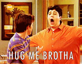 hug,brother,memes,drake and josh