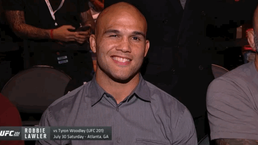 ufc,smile,scary,laugh,mma,serious,fighter,fist,amused,not amused,robbie lawler,frighten