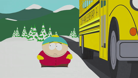 cartman,bus,eric cartman,stan marsh,kyle broflovski,snow,kenny mccormick