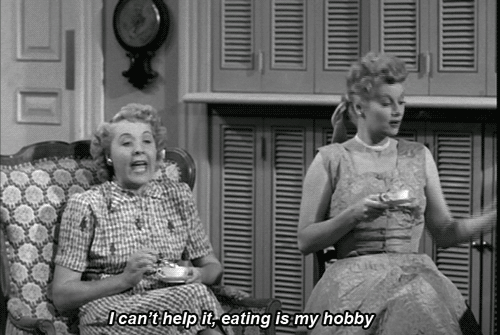 eating,classic,i love lucy,food,hobby,i love food