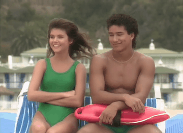 This Gif is about kelly kapowski,saved by the bell,sbtb,nudge,90s,80s,wink,...