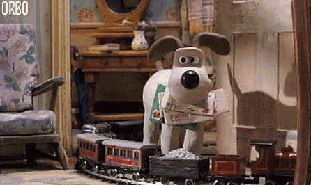 wallace and gromit,claymation,clone,loop,dog