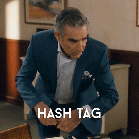instagram,hashtag,comedy,johnny rose,funny,internet,schitts creek,twitter,humour,cbc,canadian,schittscreek,eugene levy,jims dad,hash tag,two words