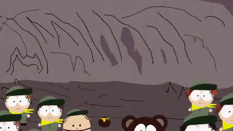 scared,bear,cave