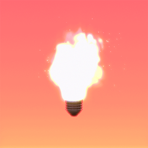 3d,inspiration,c4d,lightbulb,dope,fire,idea,colors,inspire,spark,particles,flame,looping,design,loop,motion,after effects,on fire