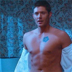 Dean winchester sexy damon shirtless GIF.