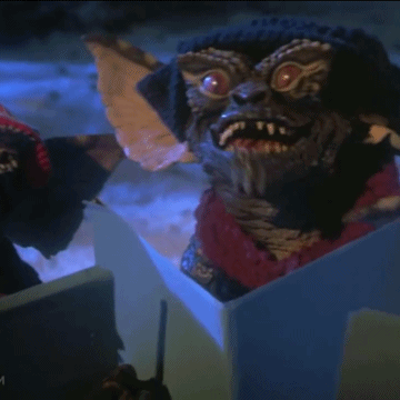 gremlins,horror,80s movies,christmas,absurdnoise,film,scared,evil,holiday horror hell