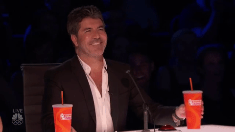 idk,wow,seriously,judging you,agt,success,smile,omg,deal with it,amused,sip
