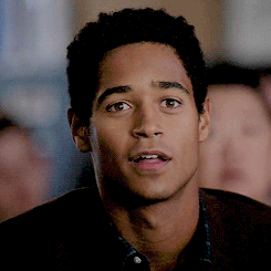 alfred enoch,relieved,smile