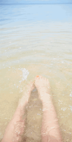 feet,ocean,beach,happy,water,content