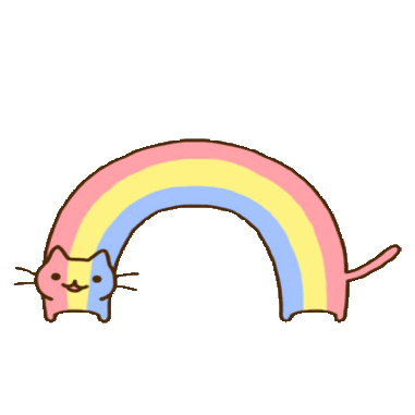 happy,cat,dance,pride,transparent,rainbow,catitude