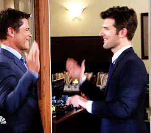 high five,parks and recreation