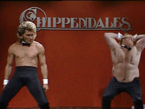 chippendales,hysterical,funny,hot,chris farley,patrick swayze,so good,love him,get it girl