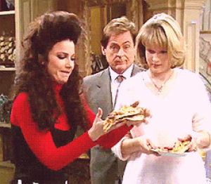 the nanny,overeating,eating pizza