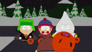 halloween,eric cartman,stan marsh,kyle broflovski,kenny mccormick,street