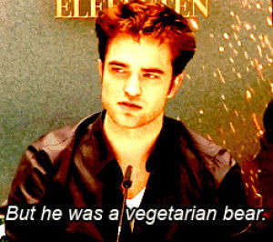 edward cullen,twilight,robert pattinson,vegetarian