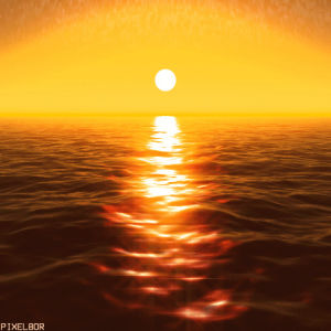 sea,sunset,glow,seascape,pixel8or,loop
