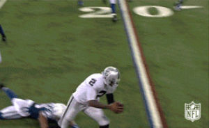 terrelle pryor,fail,raiders,oakland raiders,sports,nfl,trip,whoops,blooper,watch out,tripped