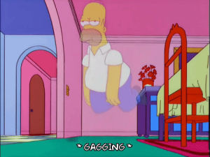 homer simpson,episode 1,season 12,ghost,falling,dying,clumsy,12x01