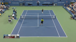 tennis,roger federer,between the legs,us open 2014,butt shot,fop,hack attack