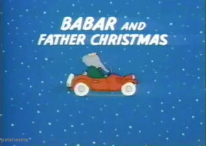babar,christmas,80s,cartoon,cartoons,babar and father christmas