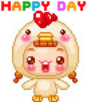 chicken,transparent,happy,kawaii,happy day,chicken costume