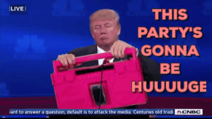 donald trump,boombox,party,party time