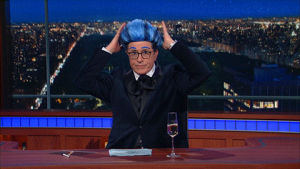 hair,2016,stephen colbert,cheers,troll,late show,elections,hungry for power games