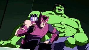 marvel,laughing,laugh,hawkeye,the hulk