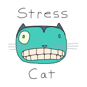 animation,cat,stress,floatingwoo