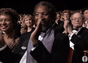 applause,oscars,academy awards,clapping,clap,morgan freeman,oscars1990,oscars 1990
