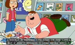 peter griffin,family guy,coloring,be yourself,meg griffin,peter family guy,peter and meg,meg family guy