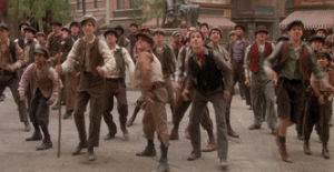 newsies,excited,yes,exciting,thrust