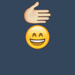 whatsapp,emoji,smile to frown,frown,smile,hand
